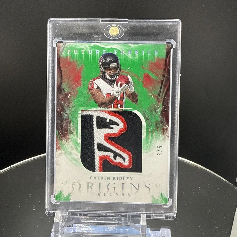 2020 Panini Origins - Jumbo Bird Patch - Calvin Ridley #FF-13 Green /5